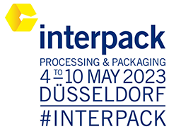 Interpack Processing & Packaging Logo, 04.–10. Mai 2023 Düsseldorft #interpack