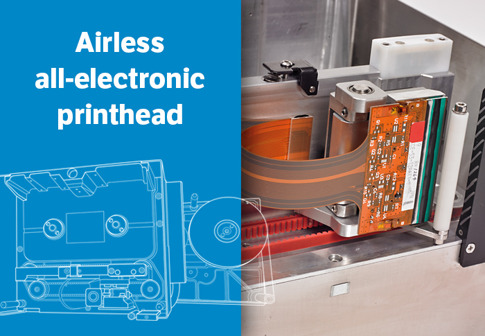 TTO printers with airless printhead