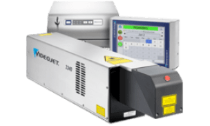 Videojet 5530 laser voor het printen op een blisterverpakking.
