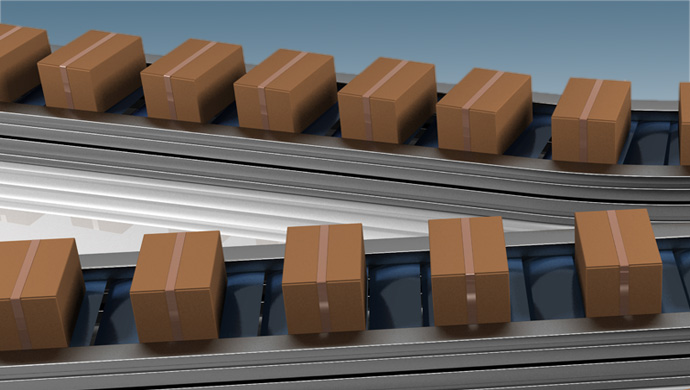 Dozen bedrukken langs de productielijn.