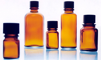 Bruine glazen ongecodeerde flessen voor chemische stoffen