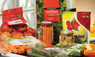 Termotransferskrivare för märkning frukt och grönsakerförpackningar 