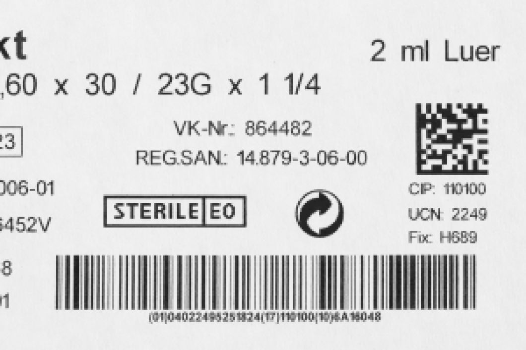 サーマルインクジェットプリンタによる化粧箱へのロット番号の印字
