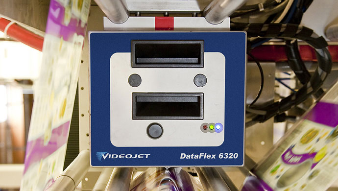 Videojet 6230 termotransferskrivare för märkning av förpackningar av salta snacks
