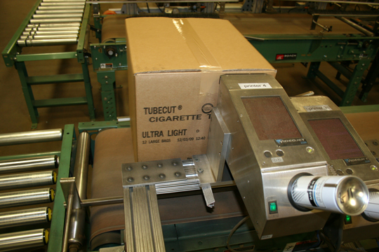 Маркировка картонной упаковки крупносимвольным принтером Videojet 2300