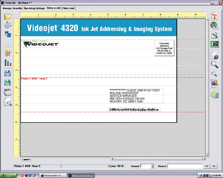 Imprima varios renglones con la Videojet 4320
