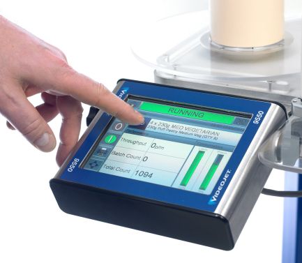 Touch Screen Interface of Videojet Label Printer