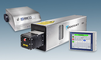 Videojet 3350 CO2 laser printers voor snelle lasermarkering.