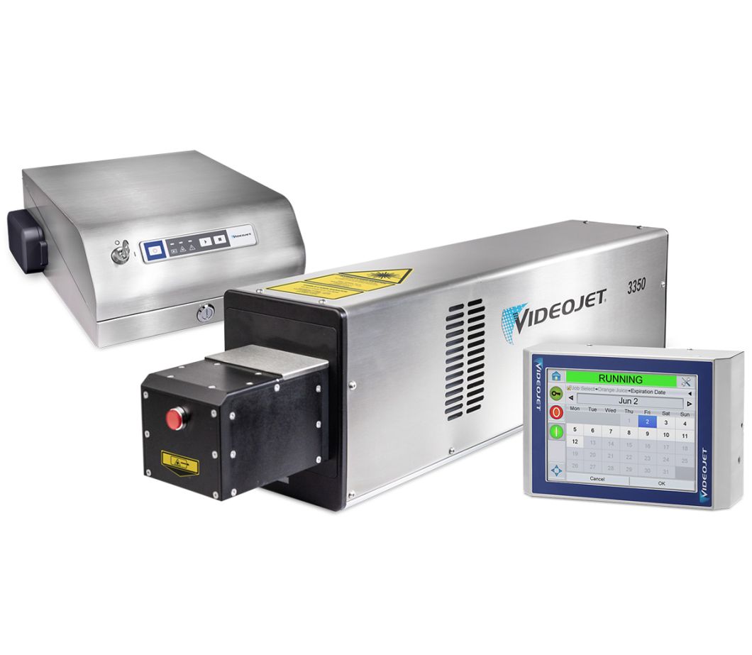Videojet 3350 CO2-laser printer controller, unit en laserkop