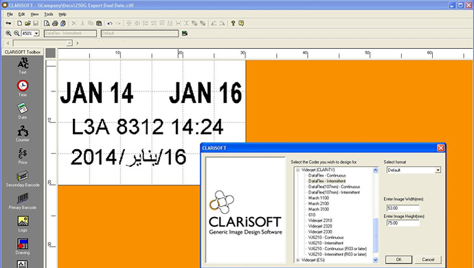 Clarisoft software from Videojet 