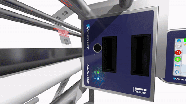 Thermal transfer overprinter met iAssure-technolgie voor automatische printcontrole. 