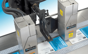 Videojet BX 6600 addressing printer in action
