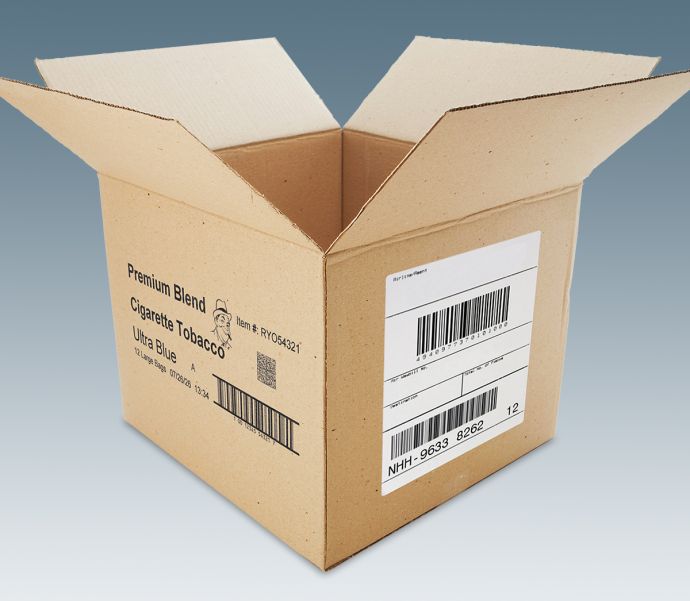 Impresión de etiquetas para cajas