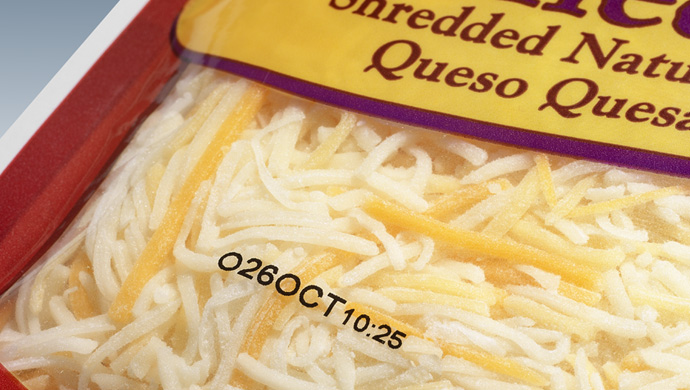 Codificación de envase de queso