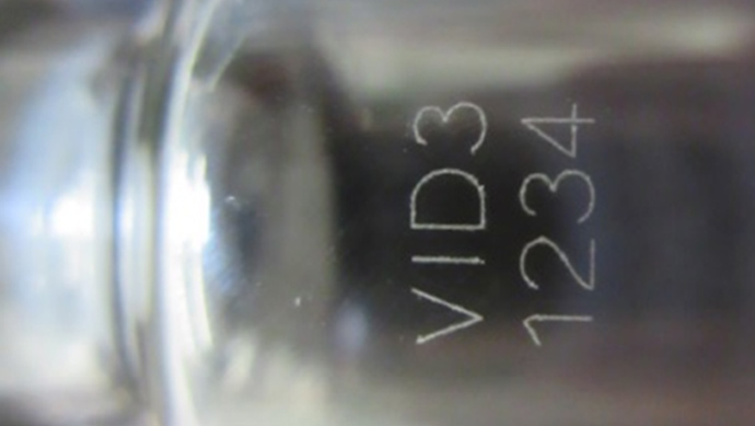 uv laser marking on glass