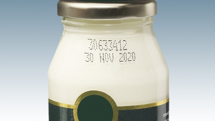 Best before date printed on Glass Bottle
