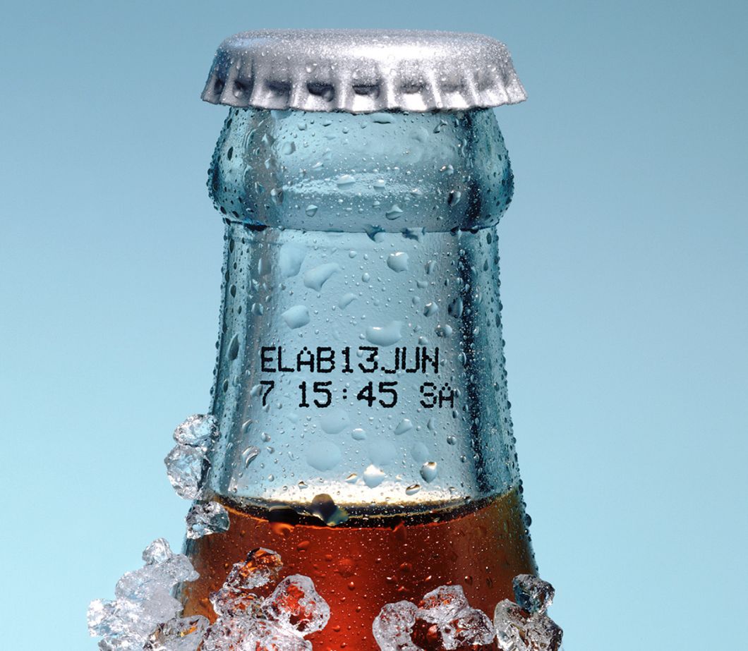 Impression de bouteille en verre