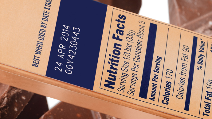 Printing manufacture dates on Chocolate boxes