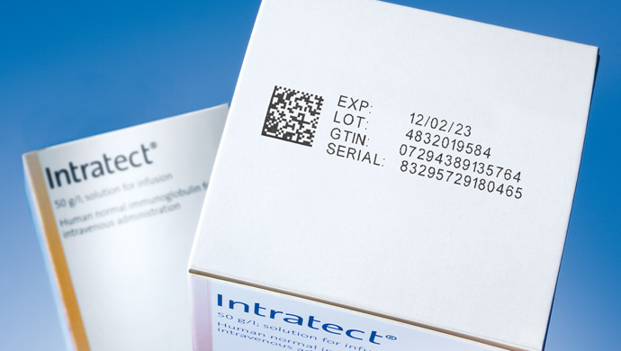 Serialisering av läkemedel kartongförpackning med märkningssystem från Videojet