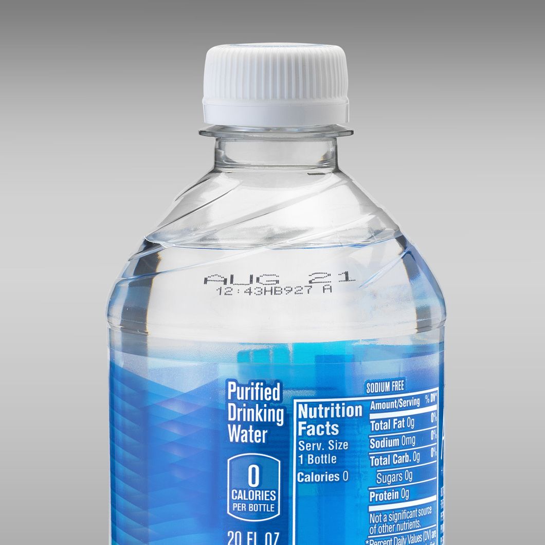 Coding date on PET bottle, Inkjet printing on plastic bottle