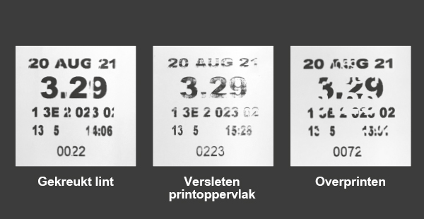 Codeerfouten door traditionele Thermo Transfer Overprinters