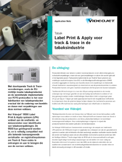 Track & trace-oplossingen voor de tabaksindustrie en sigarenindustrie