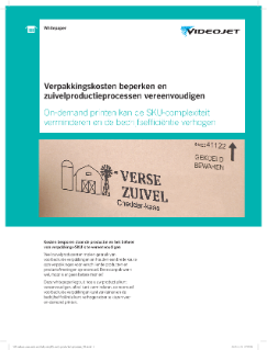 Verpakkingskosten beperken en zuivelproductieprocessen vereenvoudigen