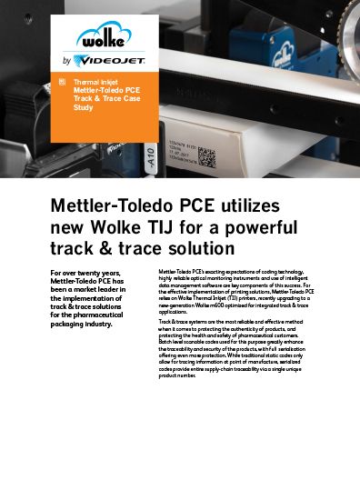 Nghiên cứu tình huống Mettler-Toledo PCE tận dụng TIJ Wolke mới cho giải pháp theo dõi & truy xuất mạnh mẽ